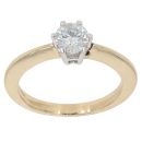 18ct Yellow Gold Brilliant Cut 0.55ct Diamond Solitaire Ring