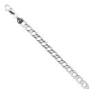 Silver Double Curb Bracelet 8.5" by Icesia