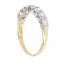 18ct Yellow Gold 1.00ct Diamond Half Eternity Ring