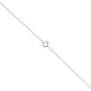 9ct White Gold Diamond Cluster Pendant And 16" Chain by Anya Belle