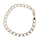 9ct Yellow Gold Curb Bracelet 7"