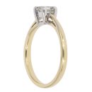 18ct Yellow Gold 0.30ct Princess Cut Diamond Solitaire Ring