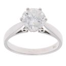 18ct White Gold 1.75ct Brilliant Cut Diamond Solitaire Ring