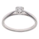 18ct White Gold 0.20ct Brilliant Cut Diamond Solitaire Ring