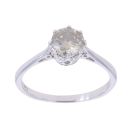 18ct White Gold 1.00ct Brilliant Cut Diamond Solitaire Ring