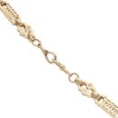 9ct Yellow Gold Stars And Bars T-Bar Chain 20"
