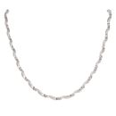 9ct White Gold 0.30ct Diamond Chain 18"