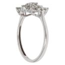 9ct White Gold 1.00ct Brilliant Cut Diamond Cluster Ring
