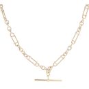 9ct Yellow Gold Fancy T-Bar Chain 20"