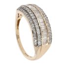 9ct Yellow Gold Fancy 1.00ct Diamond Ring