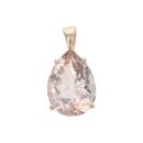 9ct Yellow Gold Pink Topaz Pendant