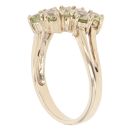 9ct Yellow Gold Peridot Cluster Ring