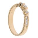 18ct Yellow Gold 0.25ct Brilliant Cut Diamond Trilogy Ring