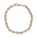 9ct Yellow Gold Fancy Bracelet 8"