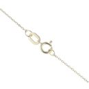 9ct Yellow and White Gold Open Work Petal Pendant and Chain 18"
