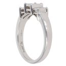 18ct White Gold 0.50ct Princess Cut Diamond Cluster Ring