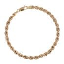 9ct Yellow Gold Rope Bracelet 7.5"