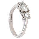 Platinum 0.75ct Diamond Trilogy Ring