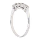 18ct White Gold 0.50ct Brilliant Cut Diamond Five Stone Ring