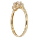 18ct Yellow Gold Cubic Zirconia Three Stone Ring