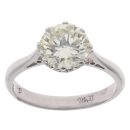 18ct White Gold 1.75ct Brilliant Cut Diamond Solitaire Ring