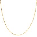22ct Yellow Gold Faceted Bead Chain 22"