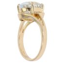 14ct Yellow Gold Cubic Zirconia Solitaire Ring