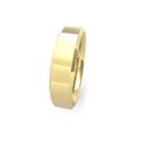 9ct Yellow Gold 5mm Soft Chamfered Edge Wedding Band