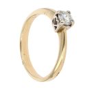 18ct Yellow Gold 0.33ct Diamond Solitaire Ring