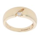 9ct Yellow Gold 0.10ct Diamond Signet Ring