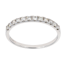 9ct White Gold 0.33ct Diamond Half Eternity Ring