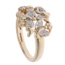 9ct Yellow Gold 0.05ct Diamond Butterflies Ring