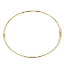 9ct Yellow Gold Plain Hinged Bangle