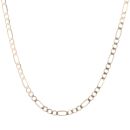 9ct Yellow Gold Figaro Chain 18"
