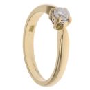 18ct Yellow Gold 0.25ct Brilliant Cut Diamond Solitaire Ring