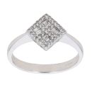 18ct White Gold 0.33ct Diamond Cluster Ring