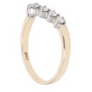 9ct Yellow Gold 0.33ct Diamond Wishbone Ring