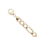 9ct Yellow Gold Figaro Bracelet 8.5"