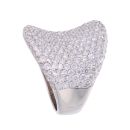 18ct White Gold 5.00ct Diamond Cluster Ring