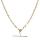 9ct Yellow Gold Belcher T-Bar Chain 20"