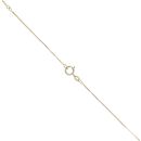 9ct Yellow Gold 0.02ct Diamond Pendant and Chain 18"