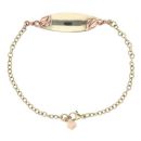 9ct Yellow And Rose Gold ID Clogau Bracelet 7.5"