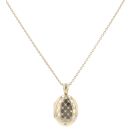 9ct Yellow Gold 0.25ct Diamond Locket And Chain 16"