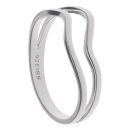 Silver Wave Ring By Icesia