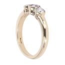 9ct Yellow Gold Tanzanite and Cubic Zirconia Ring