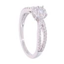 Platinum 0.50ct Diamond Cluster Ring