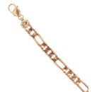9ct Yellow Gold Figaro Bracelet 8.5"