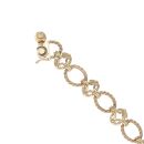 9ct Yellow Gold Fancy Bracelet 7.5"