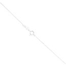 Silver Cubic Zirconia Bumblebee Pendant And Chain 18" by Icesia