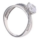 9ct White Gold Cubic Zirconia Ring